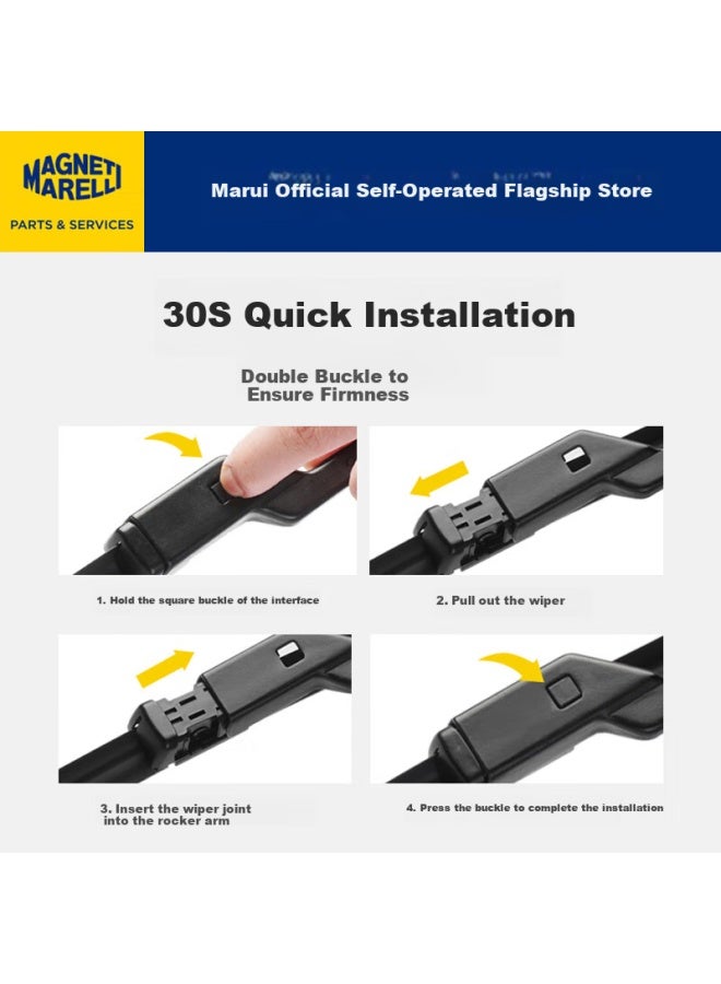 Magneti Marelli Vv7 Windshield Wiper Blade, Wey Vv7 Rubber Strip, Wey Car Boneless Original Front Wiper Blade, 23/19 - Image 2