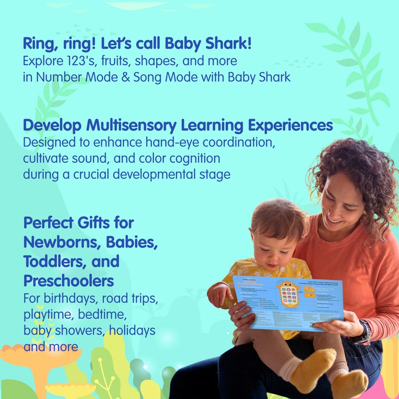 Pinkfong Baby Shark Sing & Learn Smart Phone and Book Set - Interactive Educational Toy - Ages 1-3 - Image 5