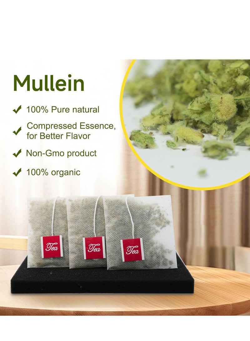 Wins Town Premium Mullein Leaf Tea  20 Tea Bags for Lung Health, 100% Natural, Caffeine-Free, Sugar-Free, Gluten-Free, Vegan, Pure Herbal Tea - Image 2
