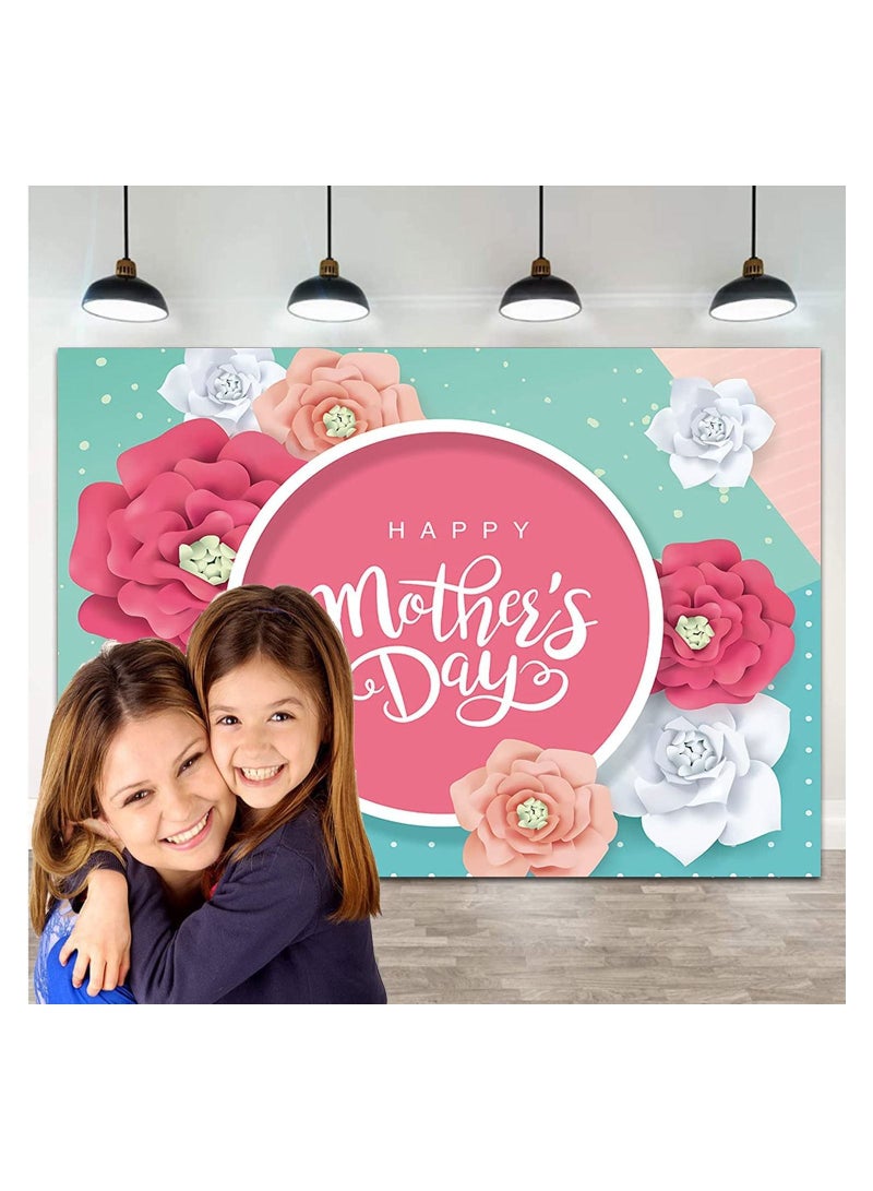 Poster banner background for photography on the occasion of Mother's Day, size 160 by 110, with metal rings from the sides for hanging - Image 3