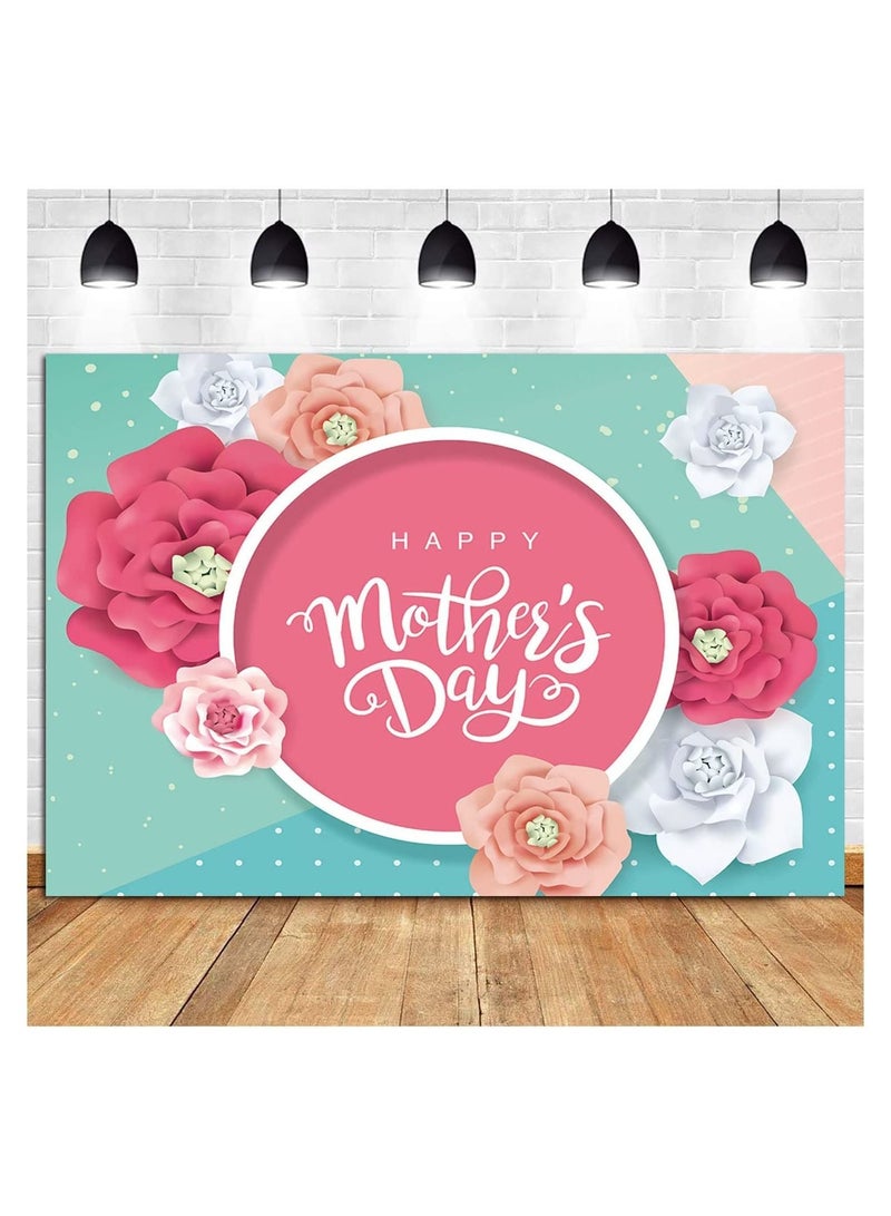 Poster banner background for photography on the occasion of Mother's Day, size 160 by 110, with metal rings from the sides for hanging - Image 5