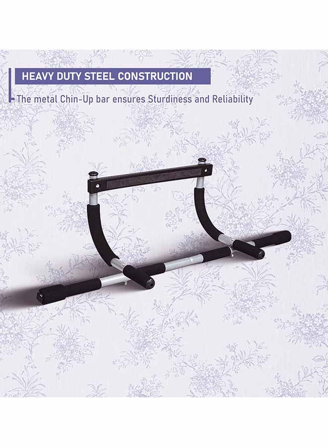 Endless EL1037 Stainless Steel Curved Pull-Up Bar – Wall-Mounted with Anti-Skid Cushion Grip for Home and Gym Use - Image 4