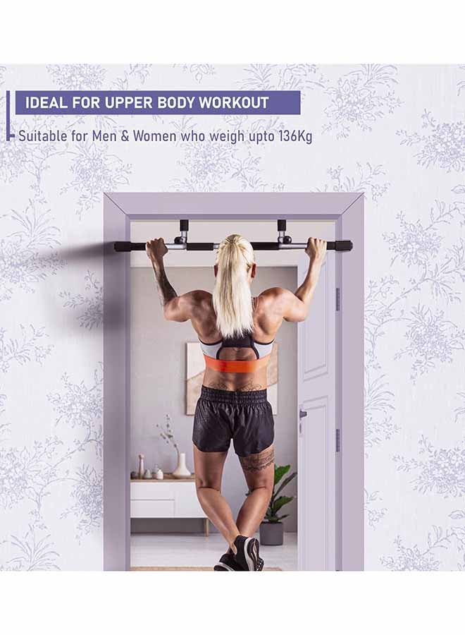 Endless EL1037 Stainless Steel Curved Pull-Up Bar – Wall-Mounted with Anti-Skid Cushion Grip for Home and Gym Use - Image 5