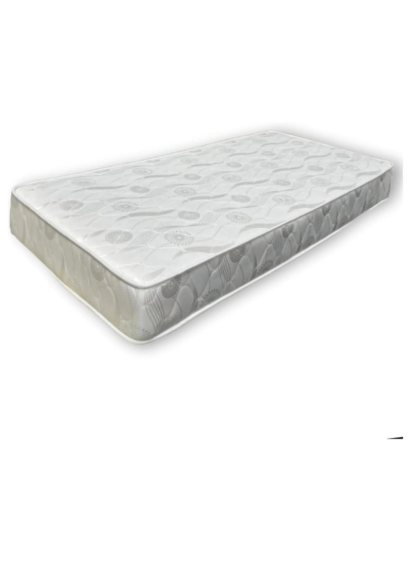 COMFY WHITE KNITTED COTTON MEDICATED FLAT MATTRESS 190 X 90 X 10CM - Image 1