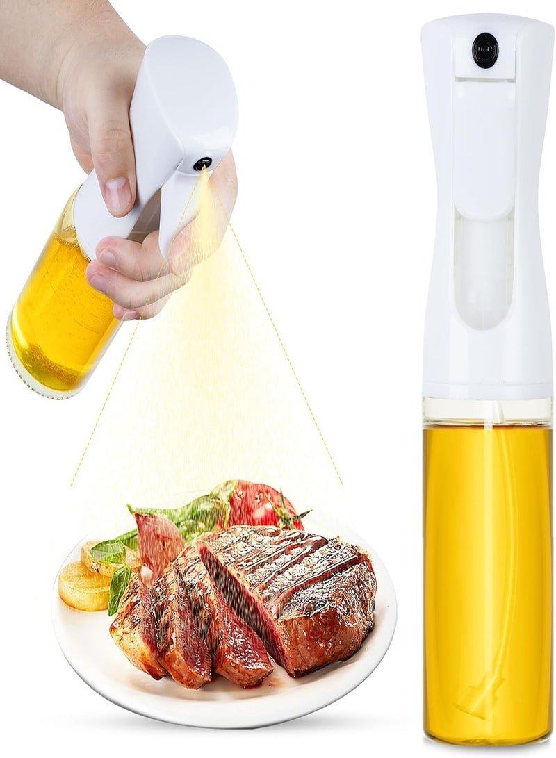 Oil Sprayer for Cooking, 2025 Newest Upgraded Olive Oil Sprayer and Dispenser for Kitchen, Food Grade Oil Spray Bottle for Cooking, Air Fryer, Deep Frying, BBQ (White, 220ml)  - Image 1