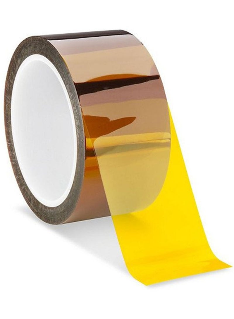 1 Rolls × 33m Long Gold Finger High Temperature Resistant Tape Heat BGA Tape Thermal Insulation Tape Polyimide Adhesive Insulating adhesive Tape 3D printing Board protection (40mm) - Image 1