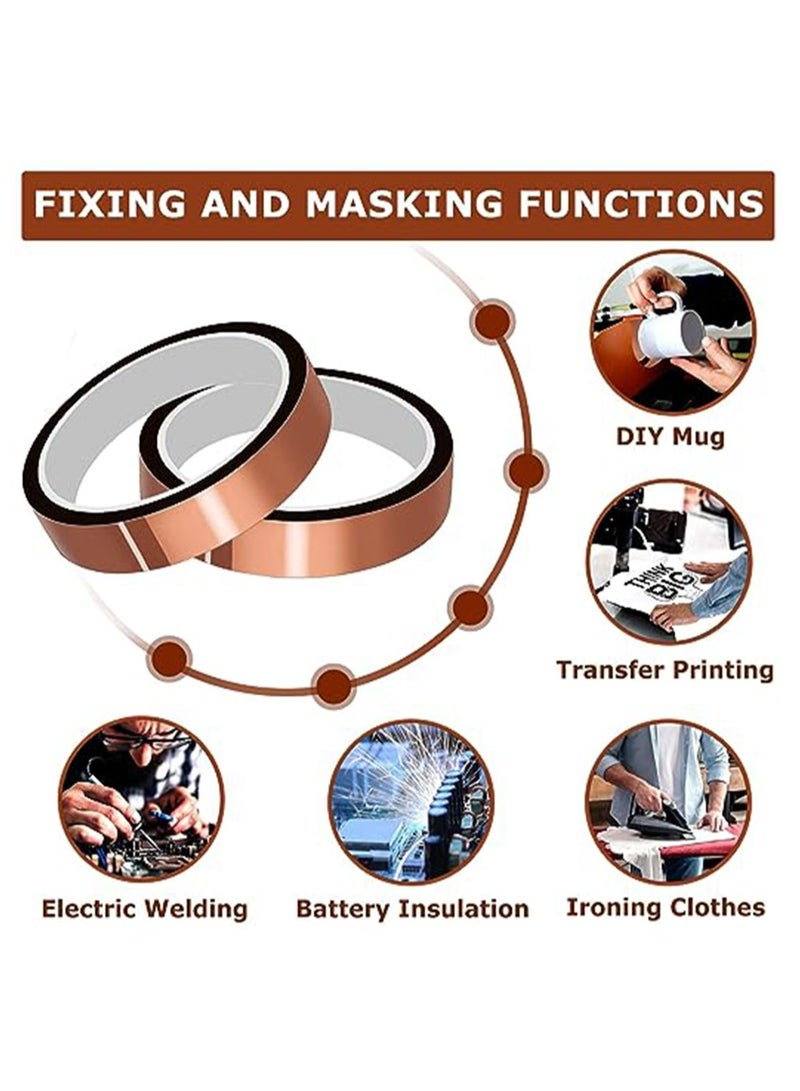 1 Rolls × 33m Long Gold Finger High Temperature Resistant Tape Heat BGA Tape Thermal Insulation Tape Polyimide Adhesive Insulating adhesive Tape 3D printing Board protection (40mm) - Image 3