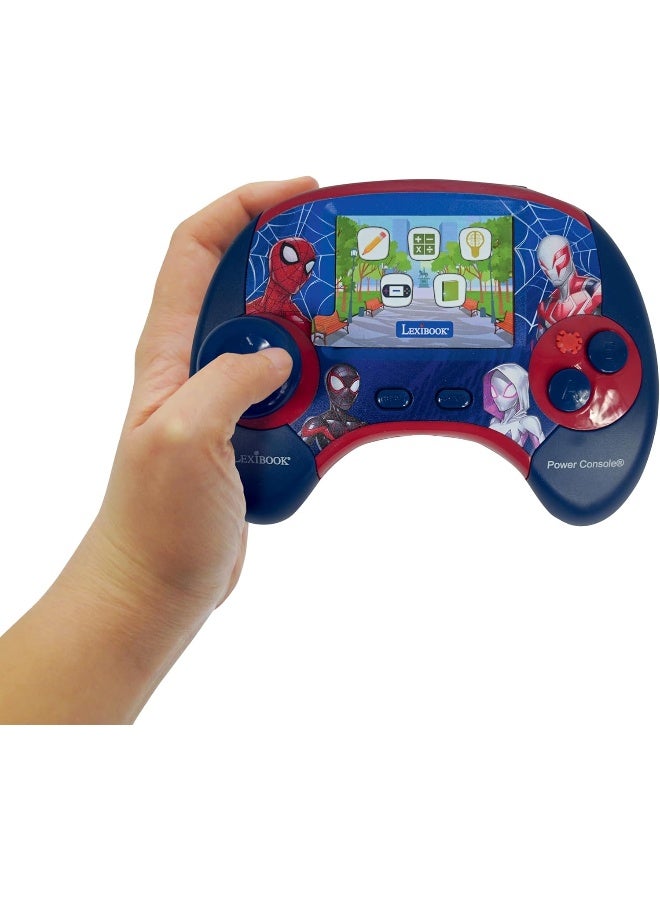 Lexibook Spider-Man Power Console® Educational Game Console for Kids French/English Bilingual Learning Device with 100 Interactive Activities, Handheld Learning Console with Games, Math, Logic, Music and Language Learning, Portable STEM Educational Toy for Boys and Girls - Image 4