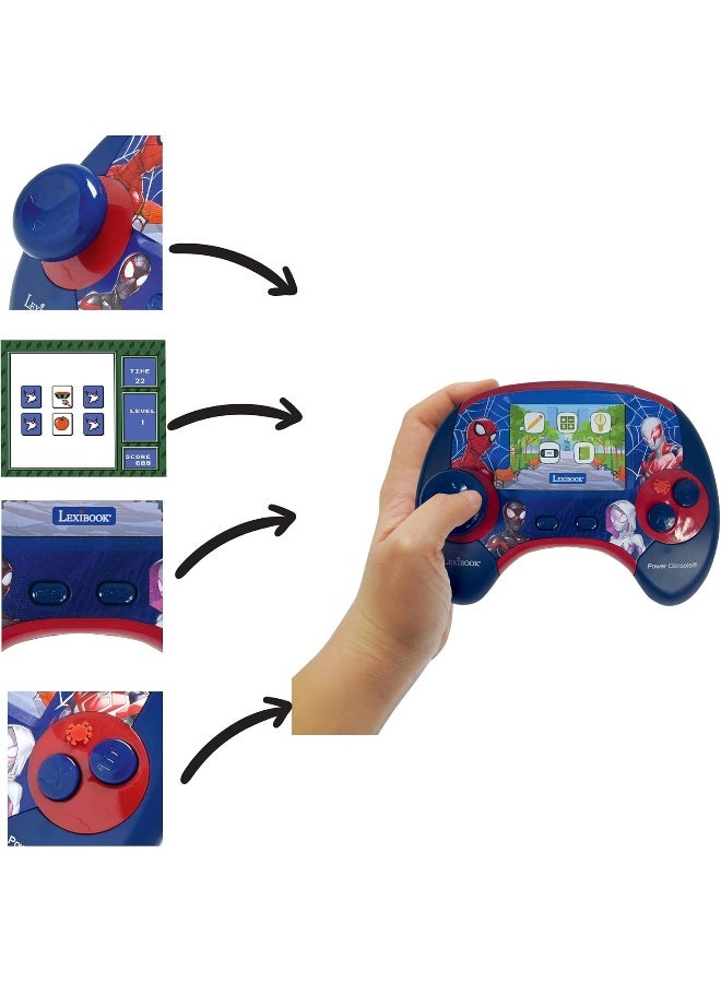 Lexibook Spider-Man Power Console® Educational Game Console for Kids French/English Bilingual Learning Device with 100 Interactive Activities, Handheld Learning Console with Games, Math, Logic, Music and Language Learning, Portable STEM Educational Toy for Boys and Girls - Image 3