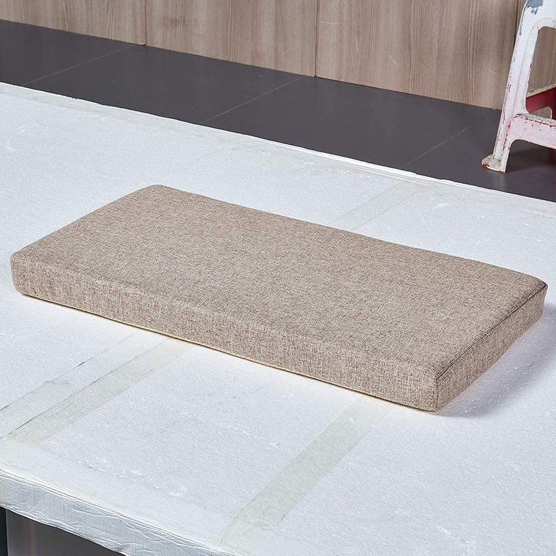 SAMTY Bench Seat Memory Foam Chair Pads Non-Slip Rubber Back Indoor Swing/Settee Cushion 36 x 18 inch - Image 3
