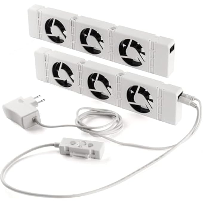 STARTER SET OF 2 SMART HEATER FAN FOR HEATERS - DURABLE HEATER AMPLIFIER FOR UNDER-HEATERS AND RADIATORS - FOR SAVING ENERGY AND HEATING COSTS - Image 2