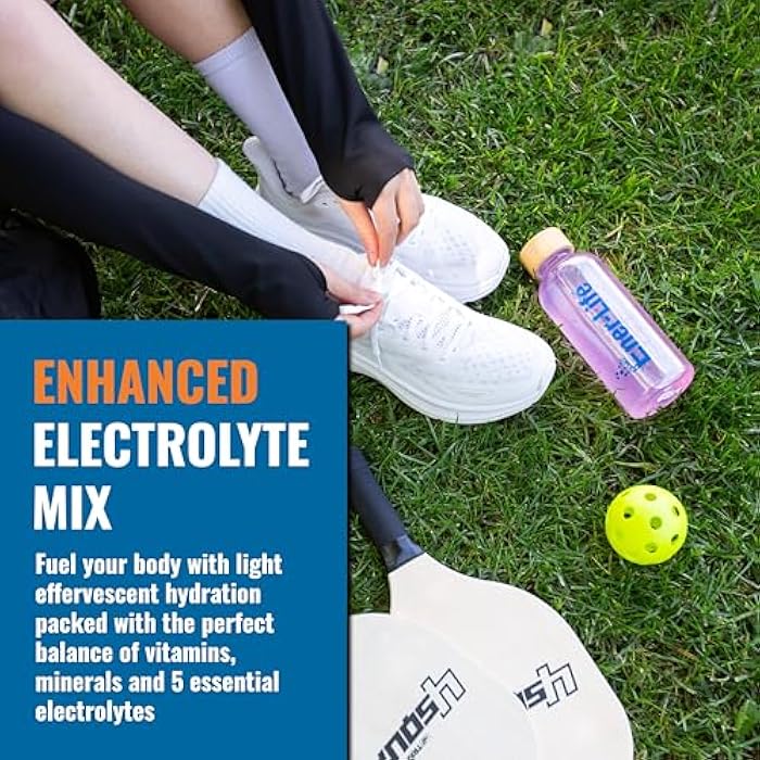 Ener-C مشروب إينر-4 للإلكتروليت - عبوات مسحوق الإلكتروليت، مشروب مسحوق الترطيب، خليط سائل للترطيب، إعادة ترطيب منخفضة السكر للنساء والرجال - توت مختلط، 24 حبة - Image 2