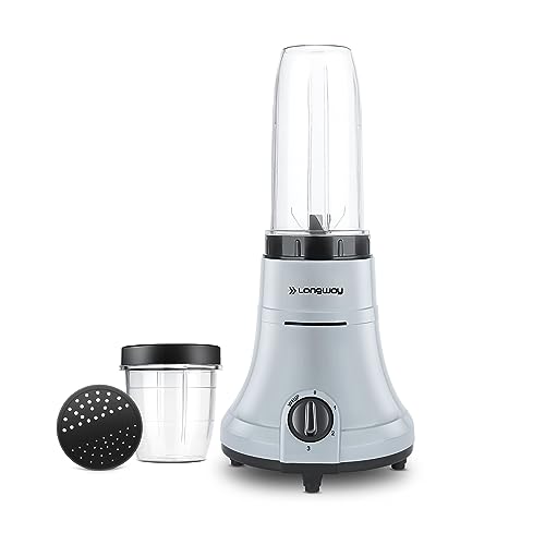 Longway Sage 500 Watt Juicer Mixer Grinder with 2 Jars for Grinding, Mixing, Juicing with Powerful Motor | 2 Year Warranty | (Black & Gray, 2 Jars) - Image 1