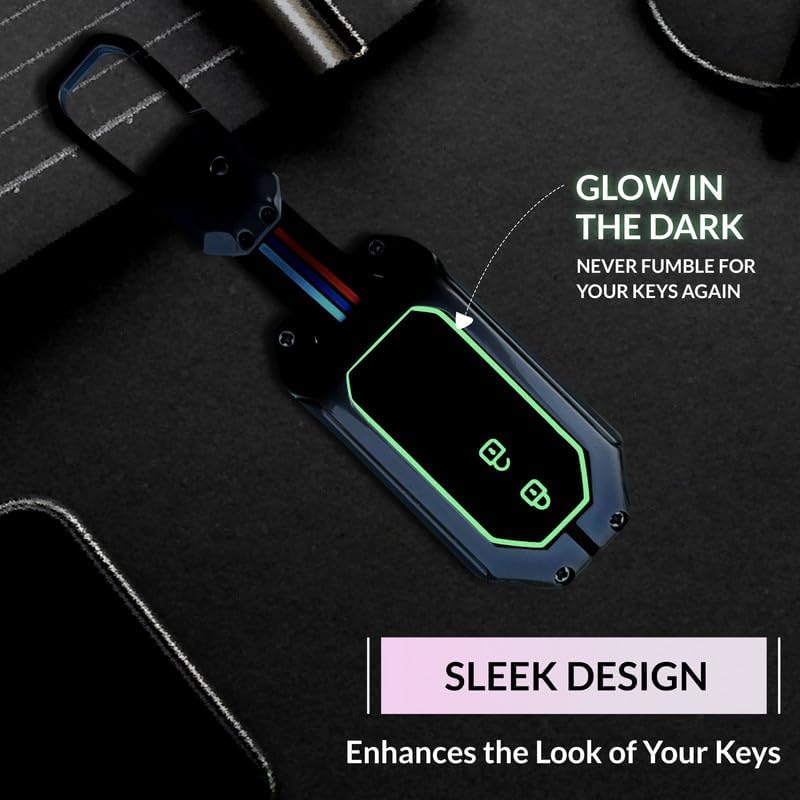 NEODRIFT 'KeyShield' Car Key Cover for Maruti Suzuki Baleno (Shape 2, 02 Buttons) (Durable, Stylish, and 360° Protection) - Image 5