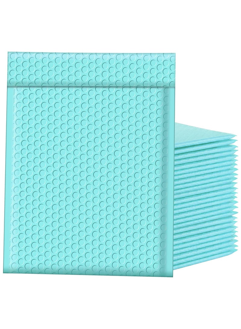 SYOSI 25pcs Bubble Mailers 6x10 Inch Teal Shipping Bags, Chic Packaging Bags For Small Business, Colored Padded Mailing Envelopes, Opaque Matte Self Seal Bubble Poly Mailers Bulk  - Image 1