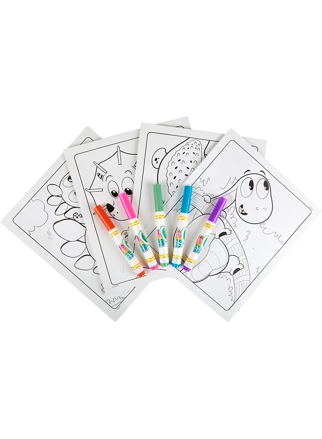 كرايولا ألعاب الديناصورات الملونة من مجموعة Prehistoric Pals Mess Free Dinosaur Toys هدايا سلة عيد الفصح للأطفال بعمر 3 و4 و5 و6 سنوات - Image 5