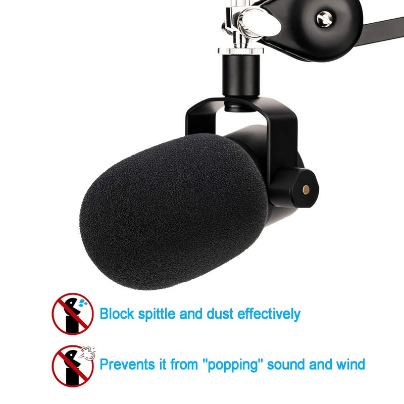 SUNMON PodMic Pop Filter Windscreen - Perfect Mic Foam Cover Compatible for Rode PodMic Microphone into Clean Sounding with No Wind Sounds - Image 2