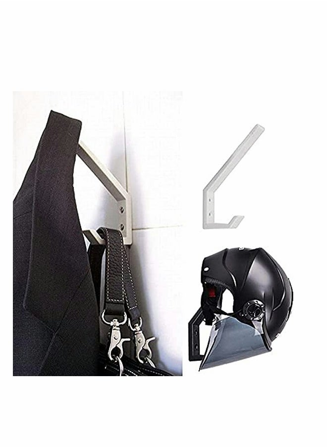 Excefore Helmet Holder Helmet Holder Hook Jacket Bags Wall Mount Cloth Display Rack Hanger 2PCS  - Image 3