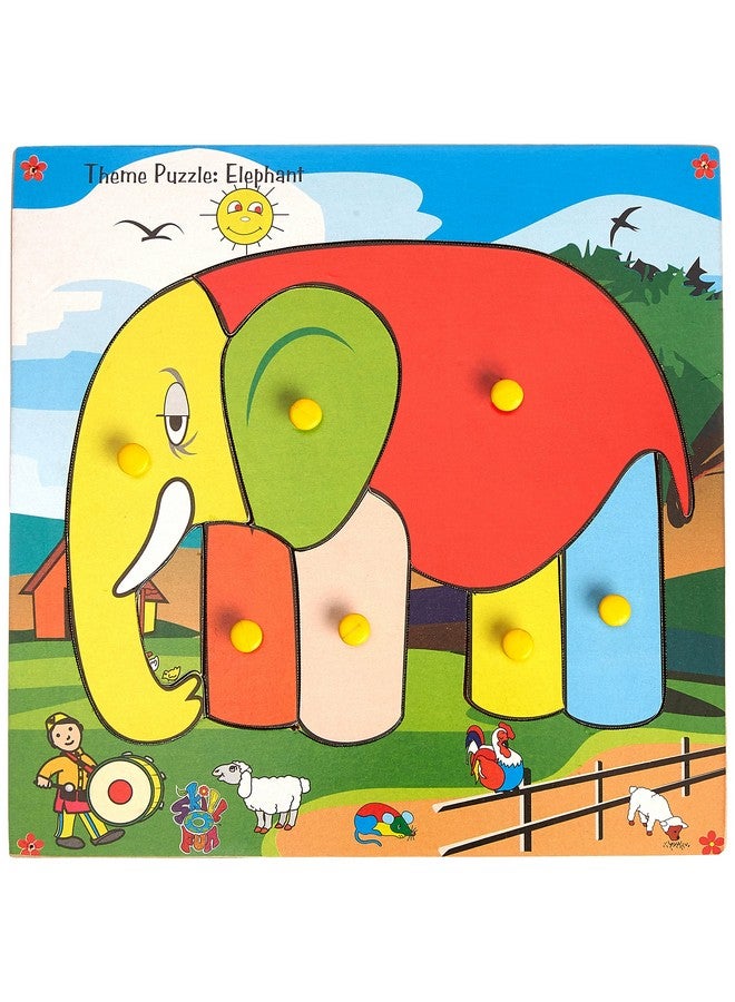 Skillofun Skillofun Theme Puzzle Standard Elephant Knobs, Multi Color - Image 1
