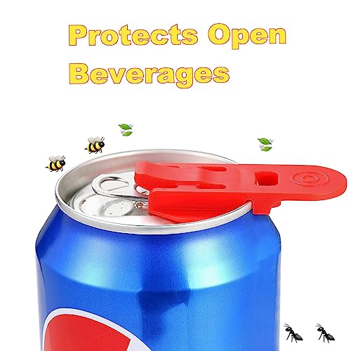 HANCELANT Manual Easy Can Opener, 6 Pack Colorful Soda Beer Can Opener & Beverage Can Cover Protector, Premium Plastic Shields Can Openers for Pop, Coke, Beer, Soda, Drink Aluminum Beverage - Image 3
