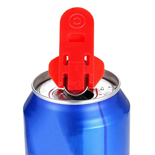 HANCELANT Manual Easy Can Opener, 6 Pack Colorful Soda Beer Can Opener & Beverage Can Cover Protector, Premium Plastic Shields Can Openers for Pop, Coke, Beer, Soda, Drink Aluminum Beverage - Image 4