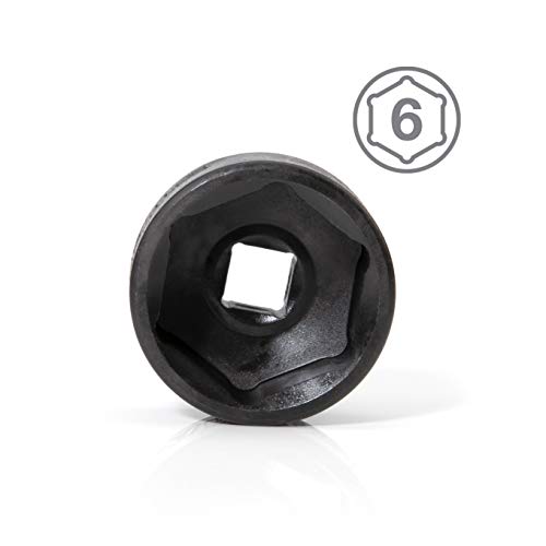 STEELMAN 24mm Low Profile Oil Filter Wrench Socket for BMW, Chrysler, Jeep, Dodge, Chevy, and Others, 3/8-Inch Drive, Corrosion-Resistant Black Phosphate Coating - Image 3