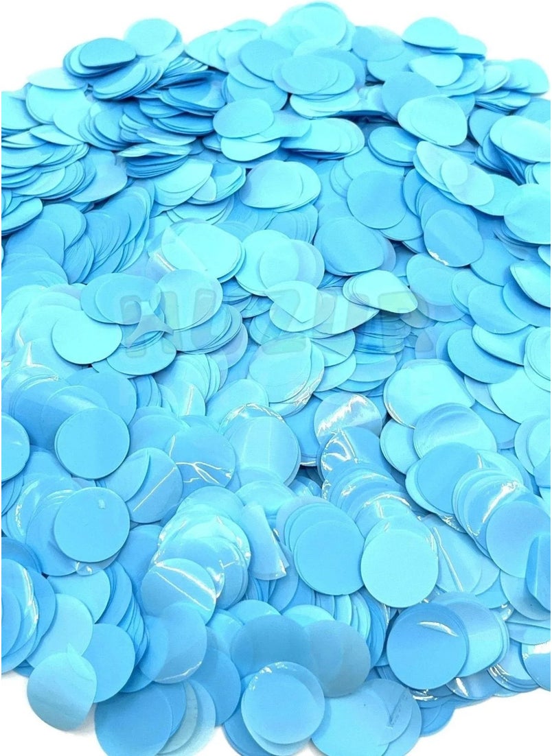 1 Pack Blue Balloon Sequin Blue Balloon Sequin Confetti Transparent Balloon Sequin with 10 Gram Confetti