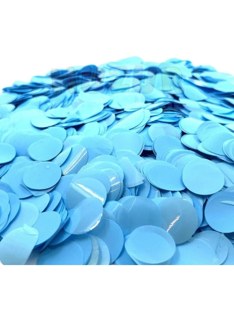 1 Pack Blue Balloon Sequin Blue Balloon Sequin Confetti Transparent Balloon Sequin with 10 Gram Confetti
