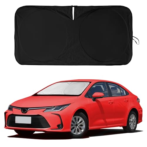 BOODANCARS for Toyota Corolla 2023 Windshield Sun Shade, Front Sunshade for 2022 Corolla Prius Yaris Sienna Toyota C-HR 2018-2024 Vehicle Sun Protector Front Window Auto Windshield Cover Car Accessorie - Image 1