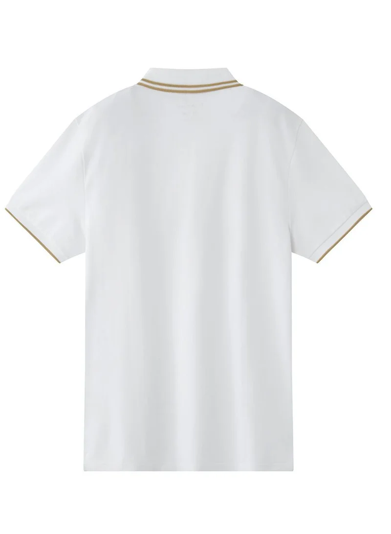 GIORDANO Men's Slim Fit Short Sleeve Polo with Embroidery