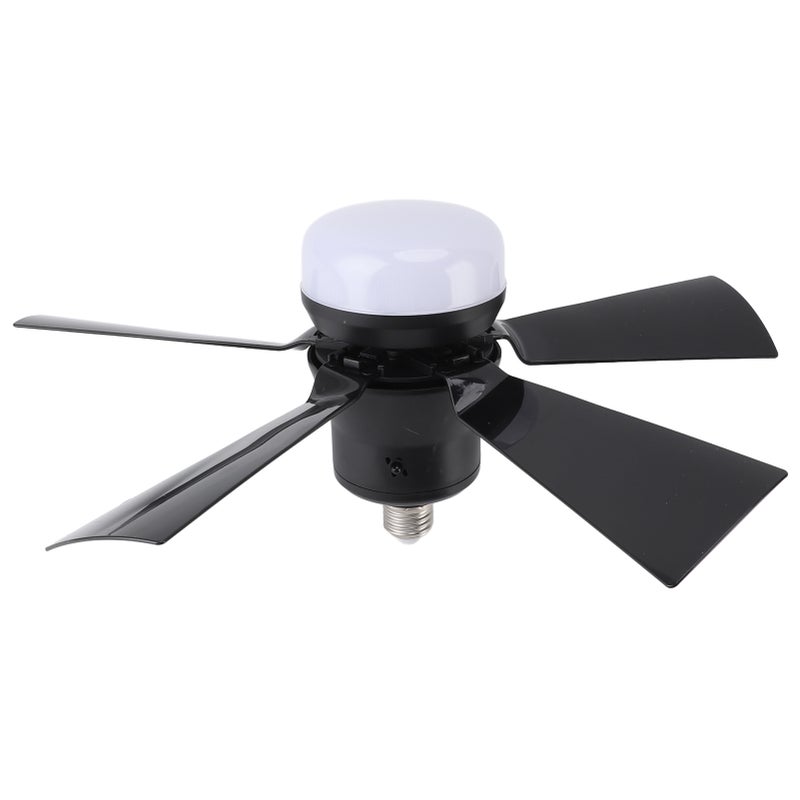 Ceiling Fan Light Dimmable 3 Color Temp 3 Wind Speed 1H 2H 4H Timer E26 Small Fan Lamp with Remote for Bedroom Kitchen 85‑265V White - Image 3