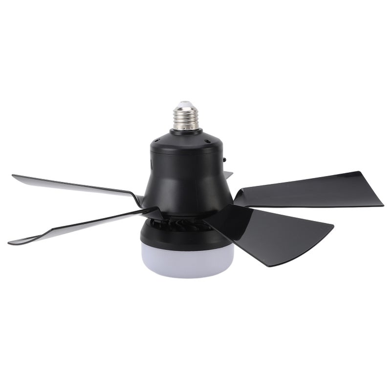 Ceiling Fan Light Dimmable 3 Color Temp 3 Wind Speed 1H 2H 4H Timer E26 Small Fan Lamp with Remote for Bedroom Kitchen 85‑265V White - Image 2