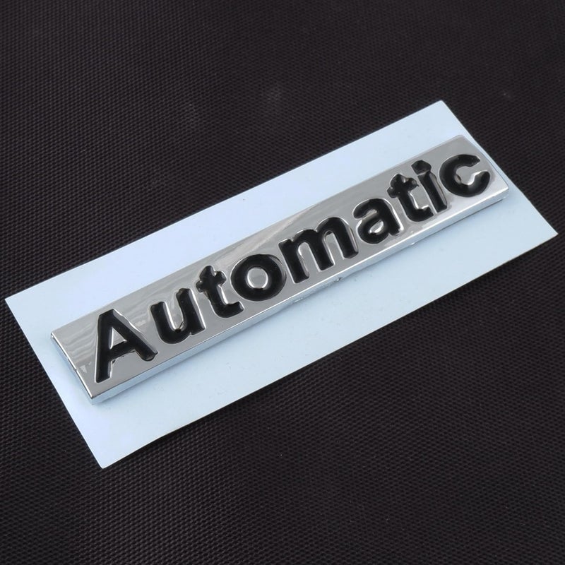 Asraw Chrome Finish Auto Car Badge 3D Sticker Emblem Monogram - Automatic Smart Auto Emblem for Car (Automatic) - Image 4