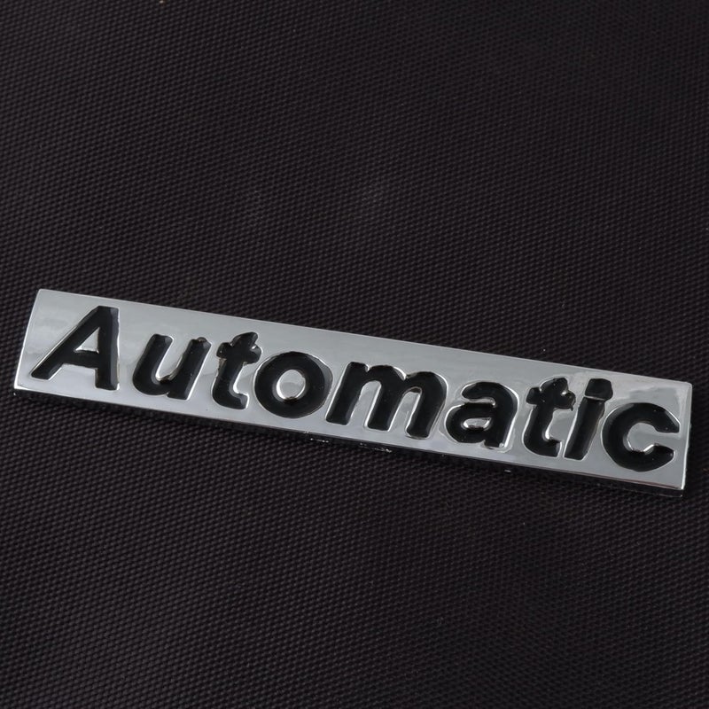 Asraw Chrome Finish Auto Car Badge 3D Sticker Emblem Monogram - Automatic Smart Auto Emblem for Car (Automatic) - Image 3