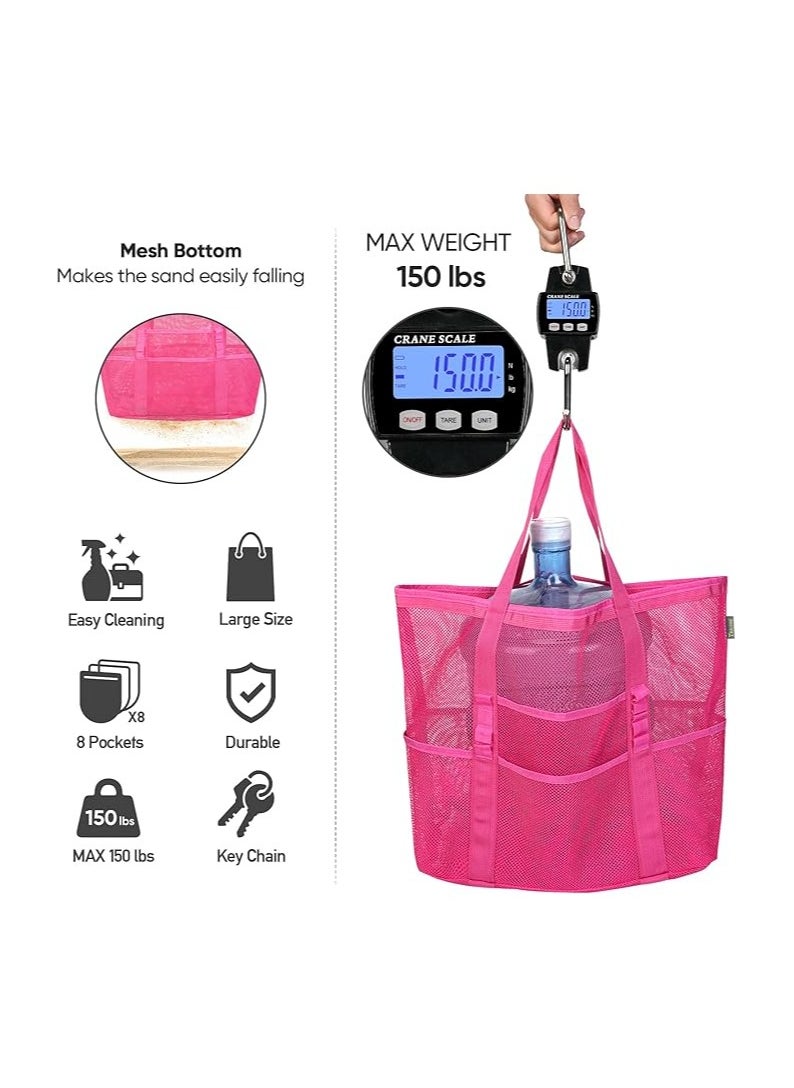 Swift Large Mesh Beach Bag Beach Tote Bag Summer Holiday Bag Mesh Swimming Bag Pool Bag Weekend Bag Shopping Tote Bag  - Image 4