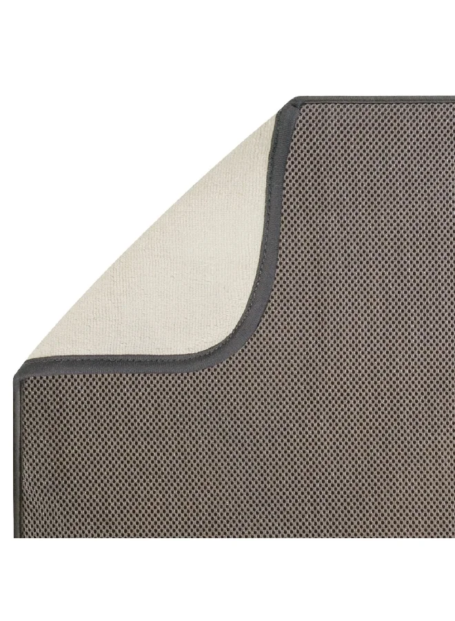 InterDesign iDry Highly Absorbent Kitchen Mat Grey 18 x 9 Inch 40032ES