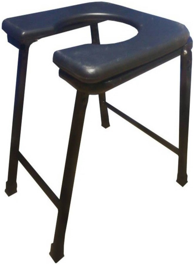 CLASORA Folding Elderly Disabled Man And Pregnant Woman Stainless Steel Shower And Bathing Room Mobile Commode Chair With Toilet Seat Comfortable Safe