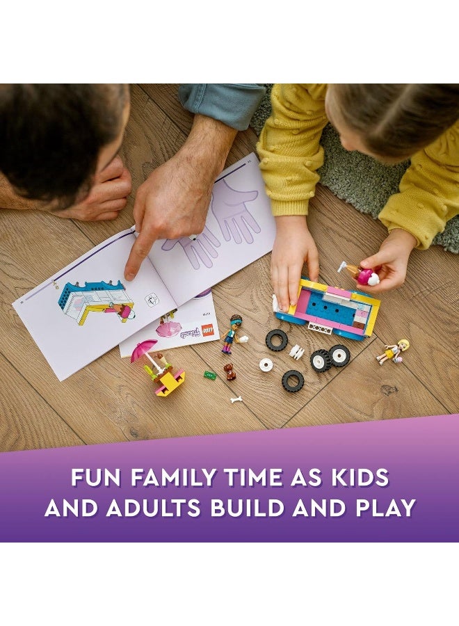 LEGO مجموعة بناء شاحنة الآيس كريم LEGO Friends 41715 للفتيات والفتيان والأطفال من عمر 4 سنوات فما فوق (84 قطعة) - Image 3