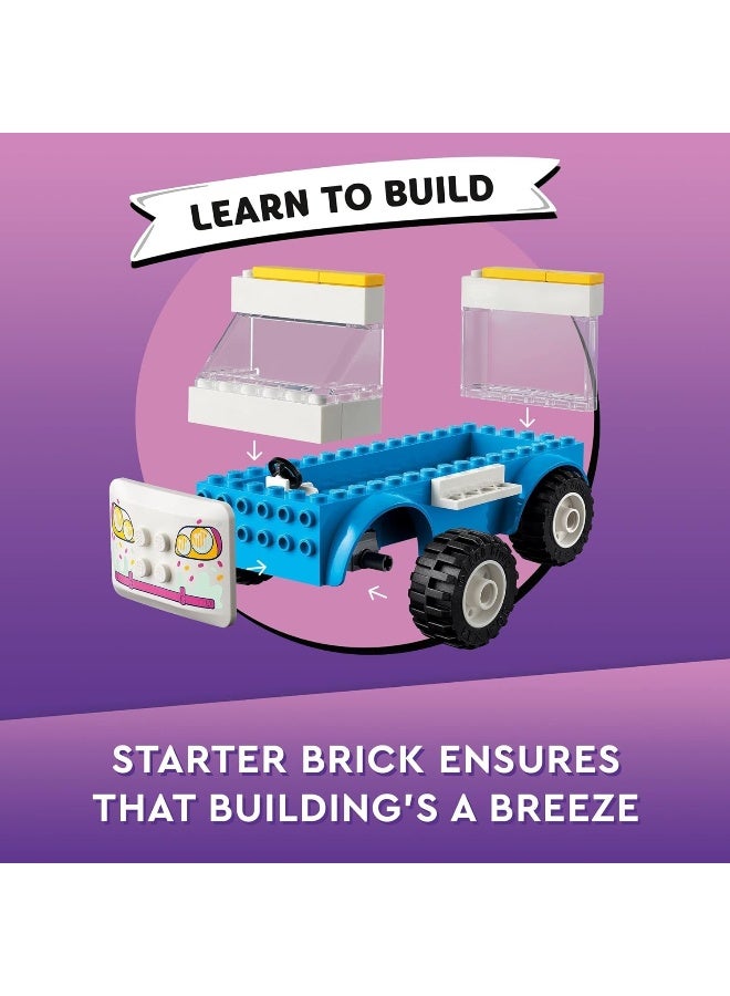 LEGO مجموعة بناء شاحنة الآيس كريم LEGO Friends 41715 للفتيات والفتيان والأطفال من عمر 4 سنوات فما فوق (84 قطعة) - Image 4