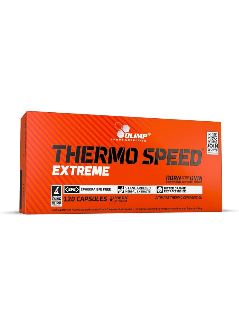 Olimp Sport Nutrition Thermo Speed Extreme – 120 Mega Capsules | Green Tea, L-Tyrosine & Natural Extracts for Active Lifestyles - Image 1