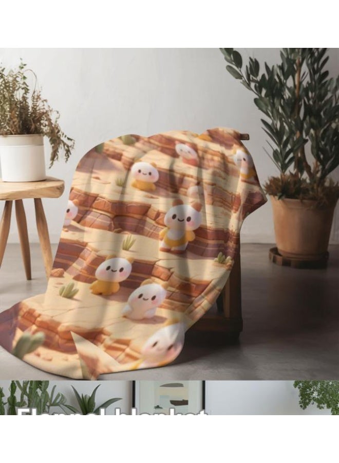 عام بطانية رقيقة من الفانيلا (حرارة ومريحة، ومناسبة للنوم واستخدام اللعبة والغبار والرمل) 150 سم * 200 سم - 123 - Image 3