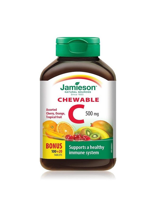 Jamieson Vitamin C Mixed Fruit 500mg 120 Tablets - Image 1