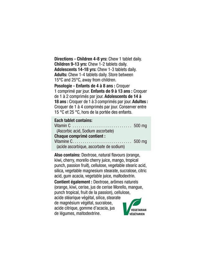 Jamieson Vitamin C Mixed Fruit 500mg 120 Tablets - Image 4