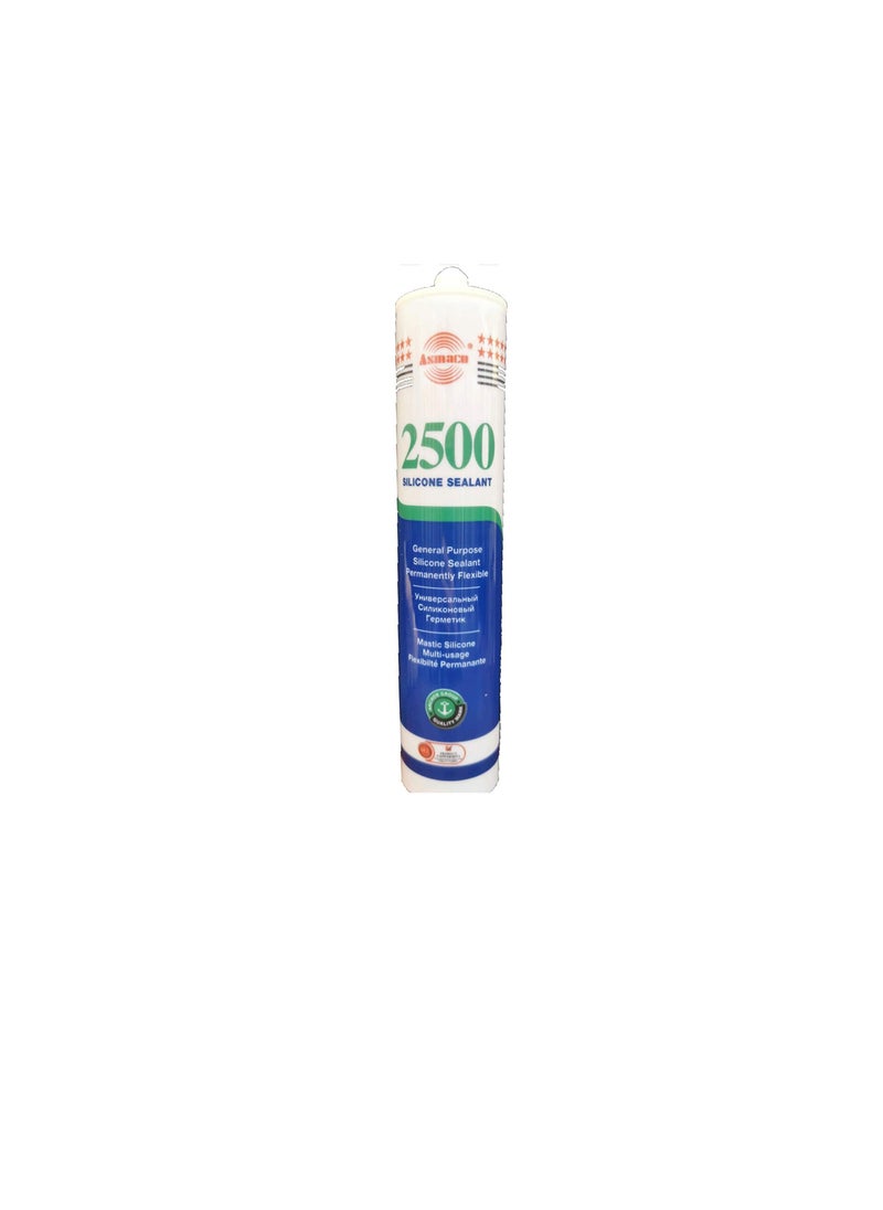 Asmaco General Purpose Silicone Sealant, Permanently Fiexible Asmaco 2500 clear  - Image 1