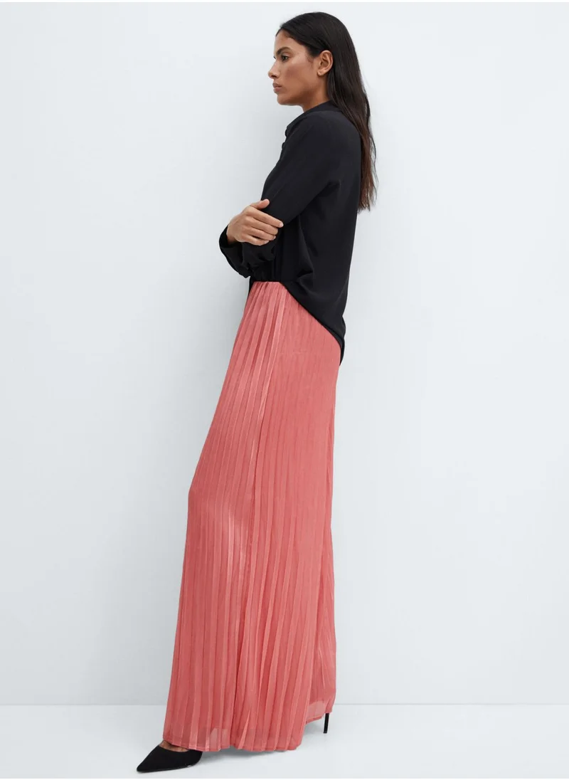 MANGO Flared Mesh Pants