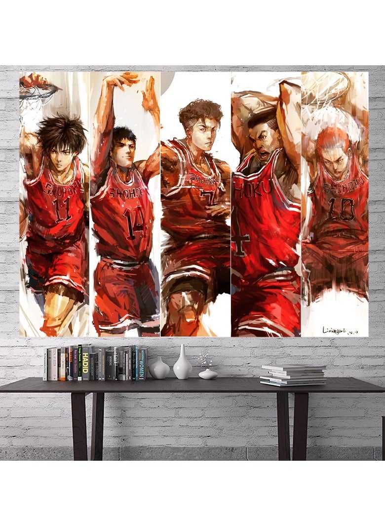 KUYING New Slam Dunk Background Cloth Wall Cloth Decorative Tapestry 