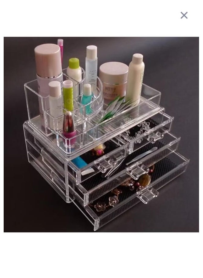 Generic - Crystal Acrylic Jewellery And Cosmetic Organizer - Image 1