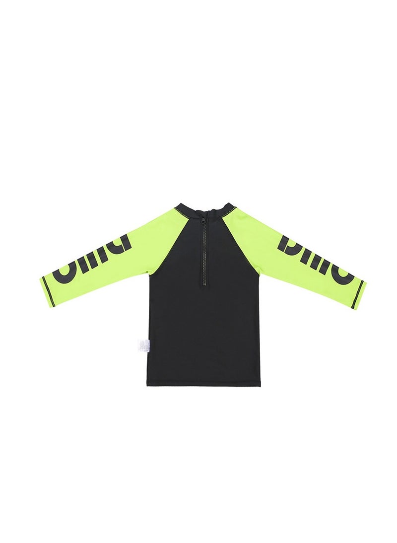Children's 3-piece Swimsuit Cartoon Dinosaur Long Sleeved Sunscreen Quick Drying Swimsuit  - Image 2