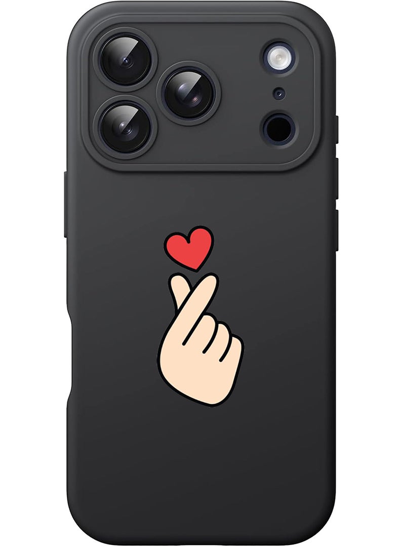 Theodor Protective Slim Fit Case Liquid Silicone Cover with Full Body Protection Anti-Scratch Shockproof Case For Apple iPhone 17 Pro (Black) Snap Love - Image 1