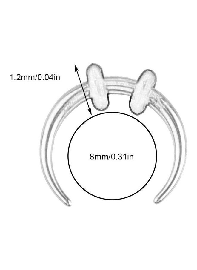 NIBEMINENT - Piercing Horn C-Shaped Nose Nail Ring - Image 1